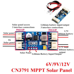 Güneş Paneli Şarj Modülü (6V, 9V,12V-CN3791 MPPT)