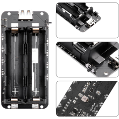 Lityum Pil Yuvası - V8 Micro USB - İkili Anahtarlı