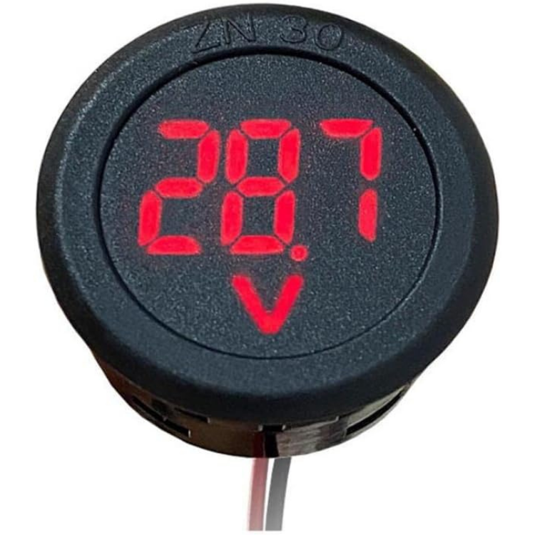 Dijital Voltmetre 4-100V DC Karavan ve Motosiklet Uyumlu