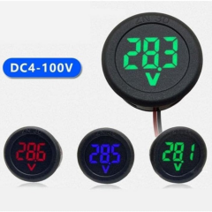 Dijital Voltmetre 4-100V DC Karavan ve Motosiklet Uyumlu