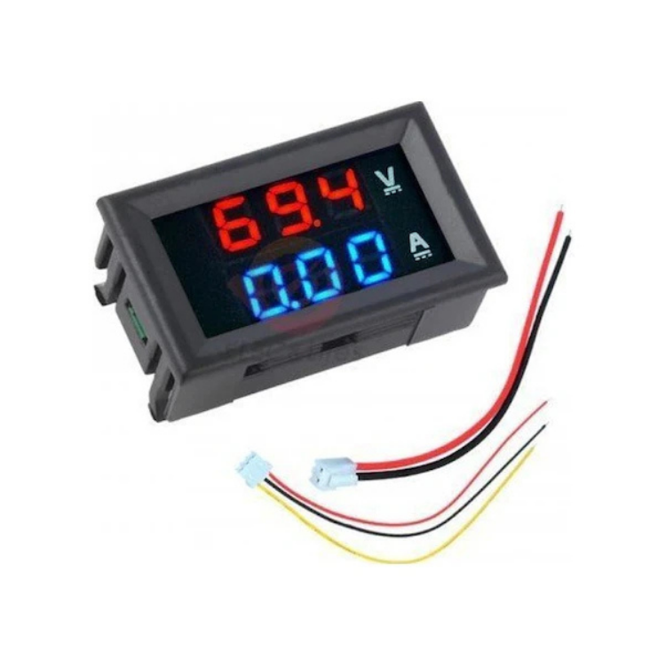 Dijital Voltmetre Ampermetre DC 100V 10A