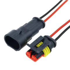 2 Pin Kablolu Su Geçirmez Araç Elektrik Soketi