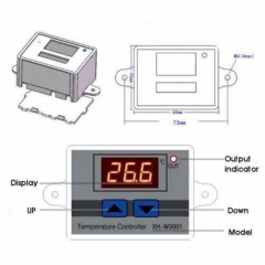 XH-W3001 12V DC Dijital Termostat