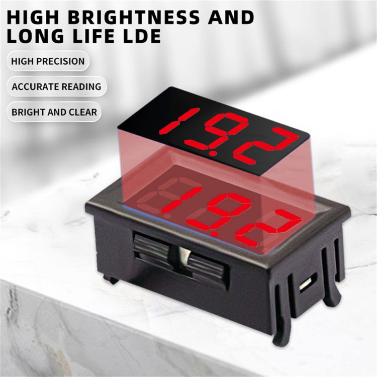 0.56 İnç LED Ekranlı 2 Kablolu DC 4.5V-30V Voltmetre