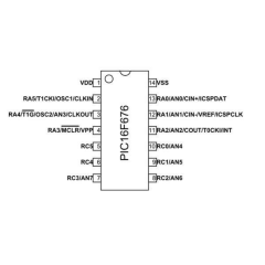 PIC16F676 DIP14 8-Bit 20MHz Mikrodenetleyici