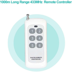 6 Kanal 433 Mhz 1000m Uzunluk Uzaktan Kumanda