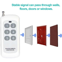 6 Kanal 433 Mhz 1000m Uzunluk Uzaktan Kumanda