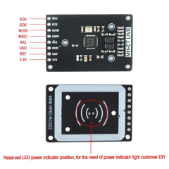 RC522 RFID Mini S50 13.56 MHz SPI Modülü