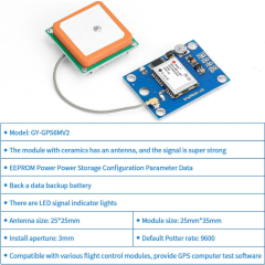 GY-NEO6MV2 GPS Modülü - Uçuş Kontrol Sistem Anteni